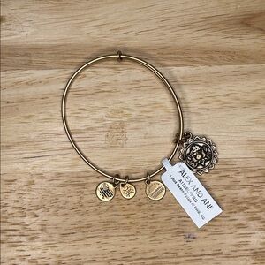 Alex and Ani Gold Charm Bracelet